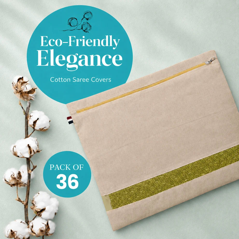 Premium Cotton Saree Covers with Zip