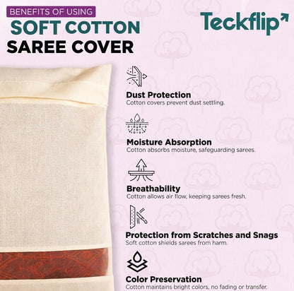 Premium Cotton Saree Covers with Zip