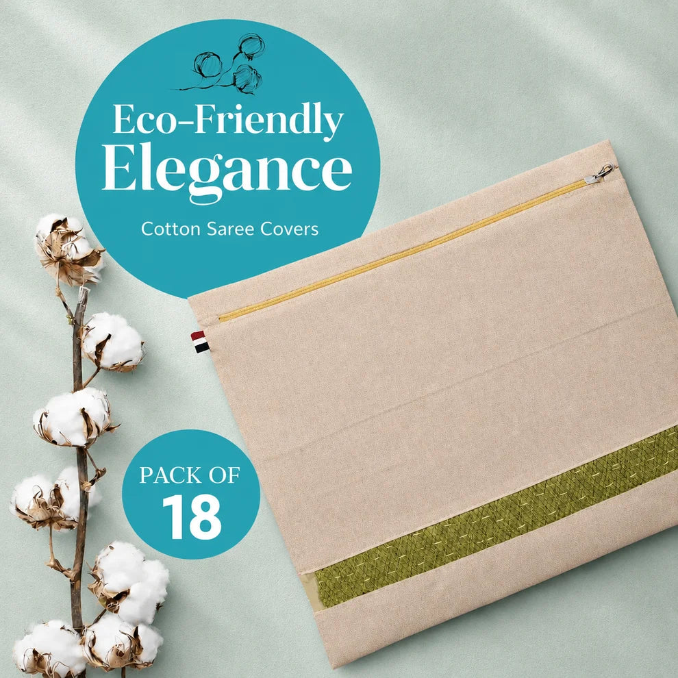 Premium Cotton Saree Covers with Zip