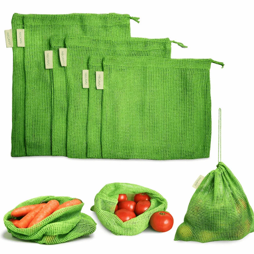 Natural Cotton Vegetable Storage Bags for Fridge