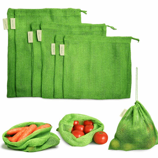 Natural Cotton Vegetable Storage Bags for Fridge