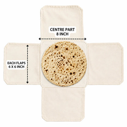 Premium Cotton Double Layer Roti Clothes Wrap with Flaps