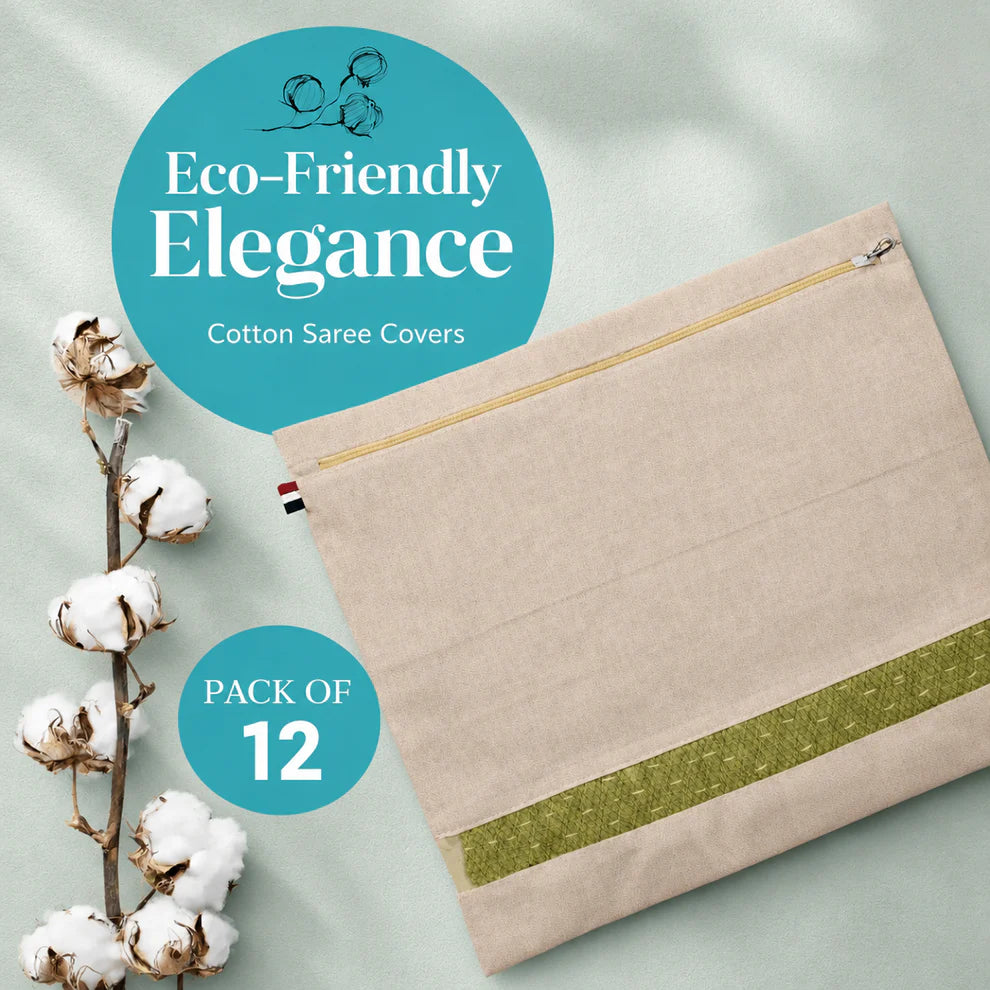 Premium Cotton Saree Covers with Zip